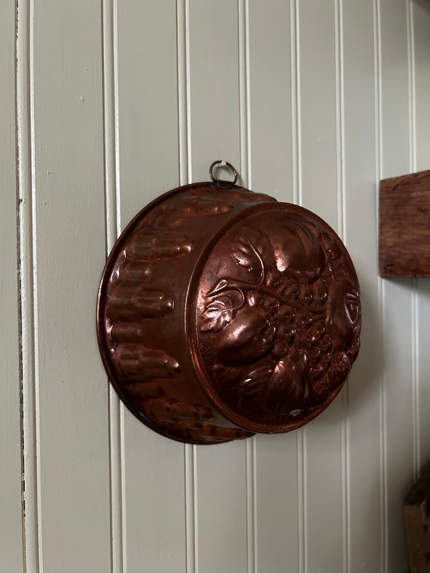 Antique Produce Embossed Copper Mold