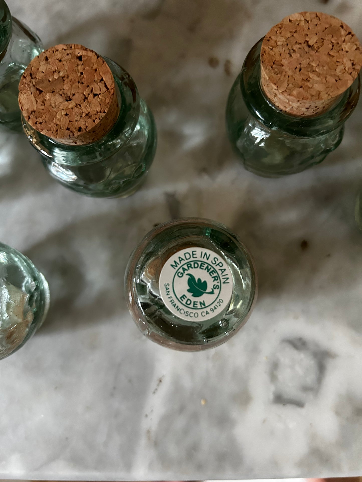 Green Glass Jars Made in Spain