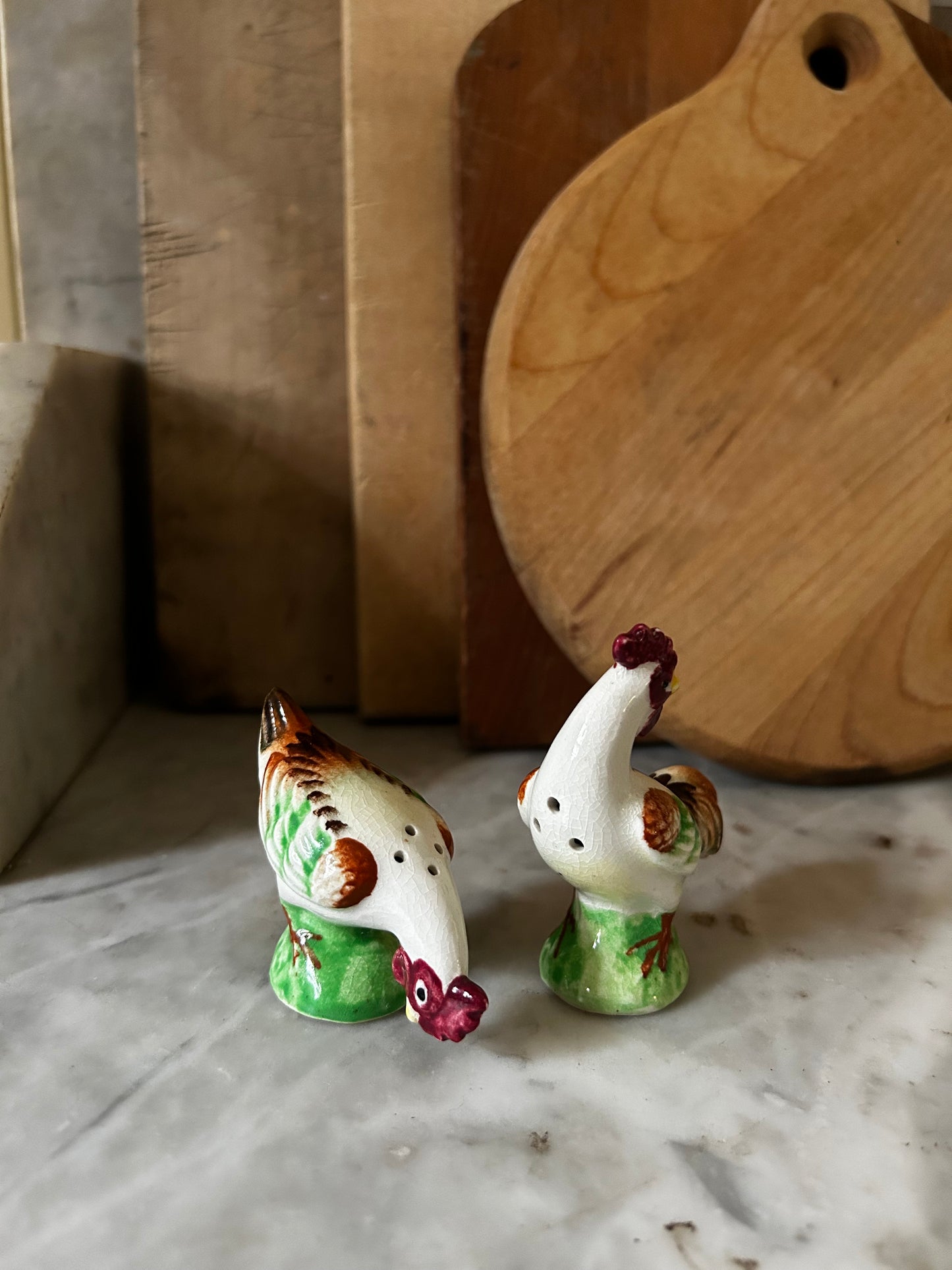 Vintage Chicken Salt & Pepper Shakers
