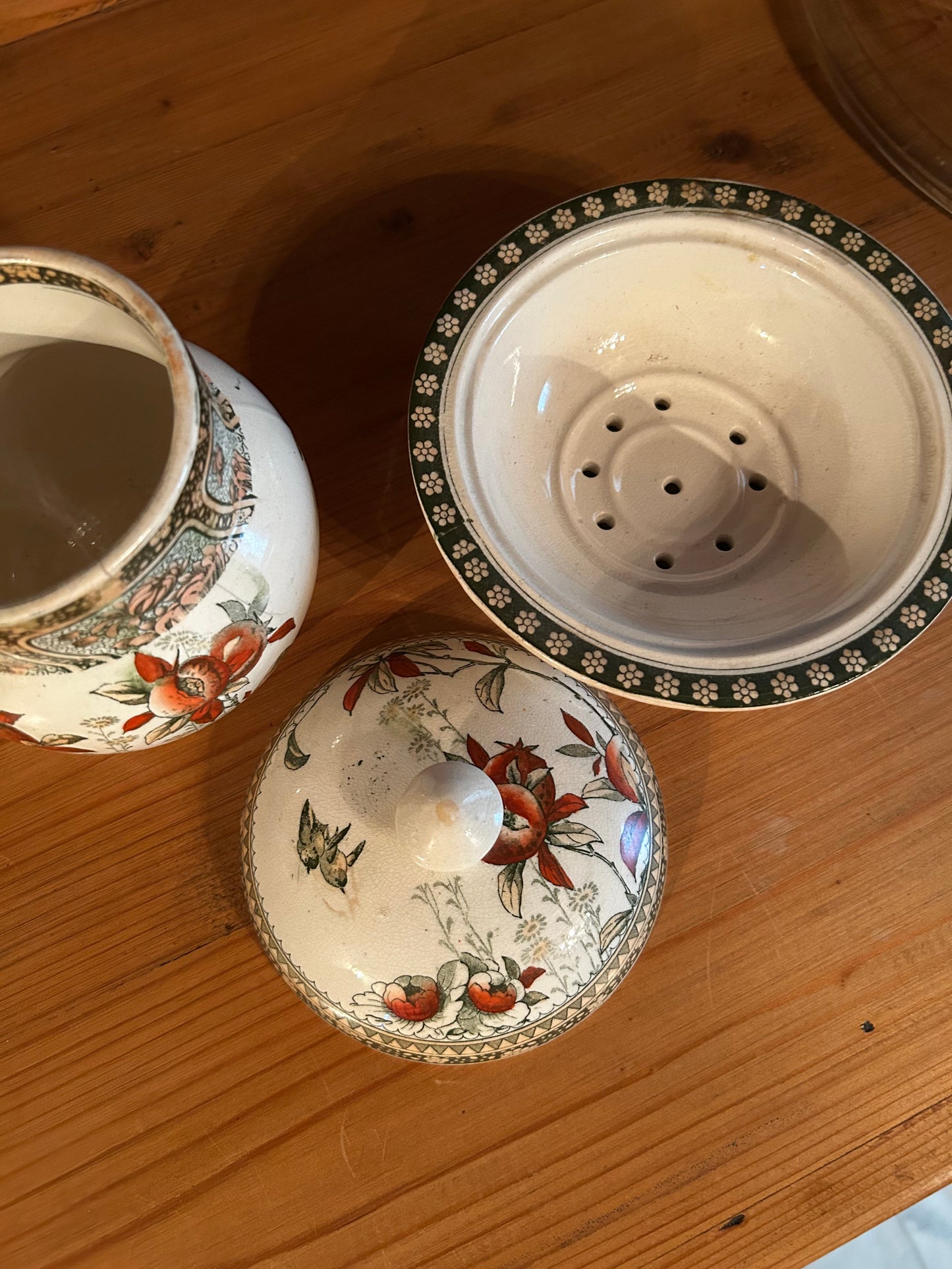 Antique Doulton’s Carnations Dishes
