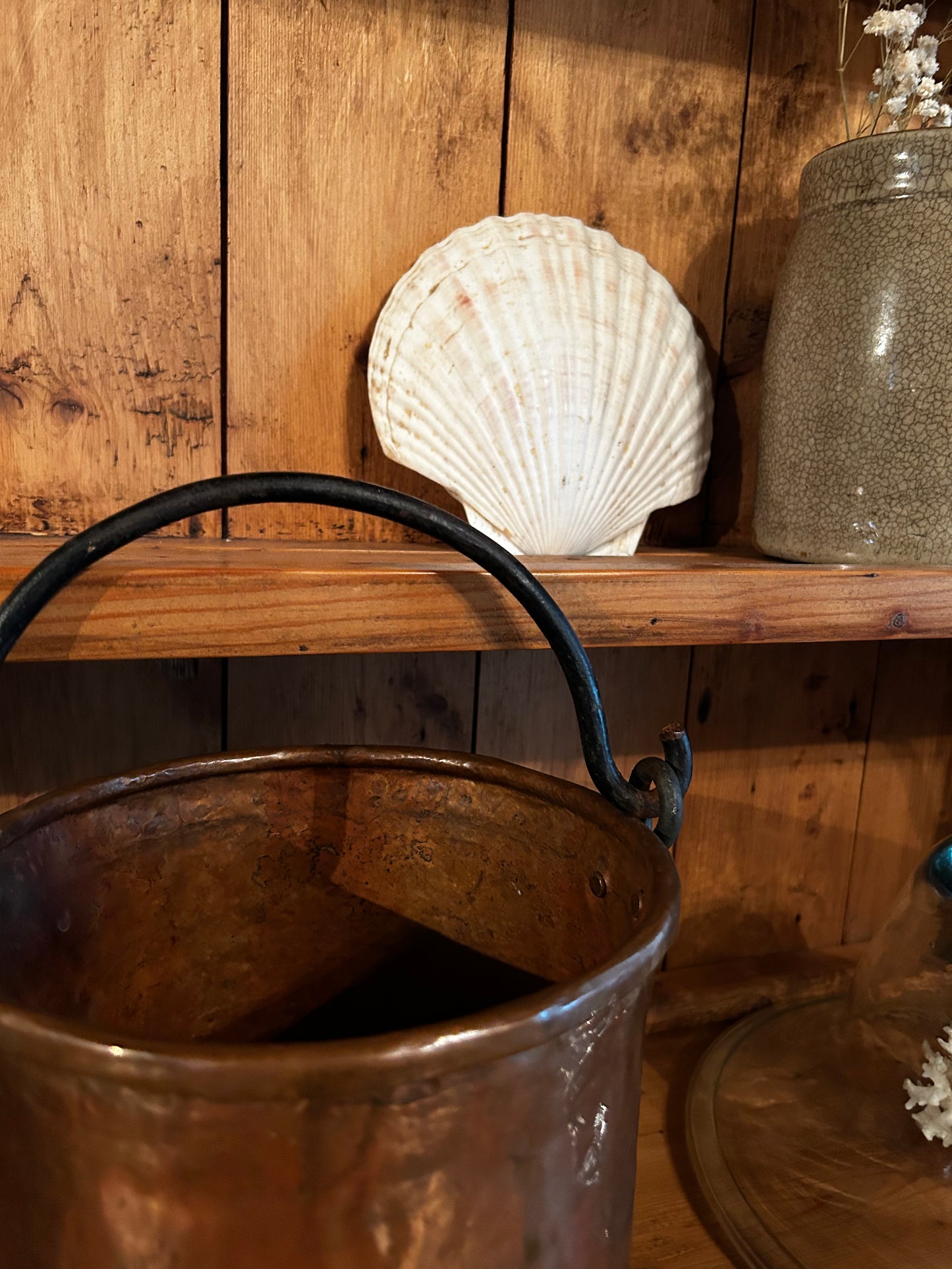 Antique French Copper Bucket