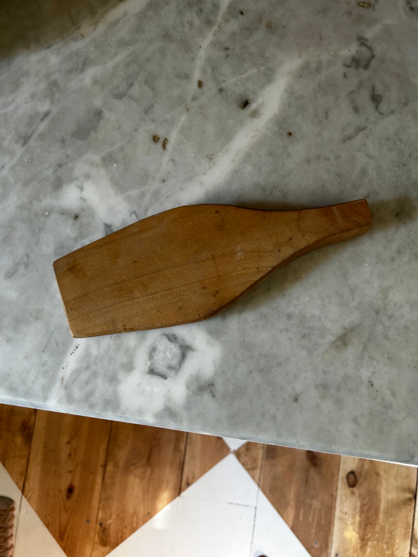 Vintage Fish Wood Butter Paddle