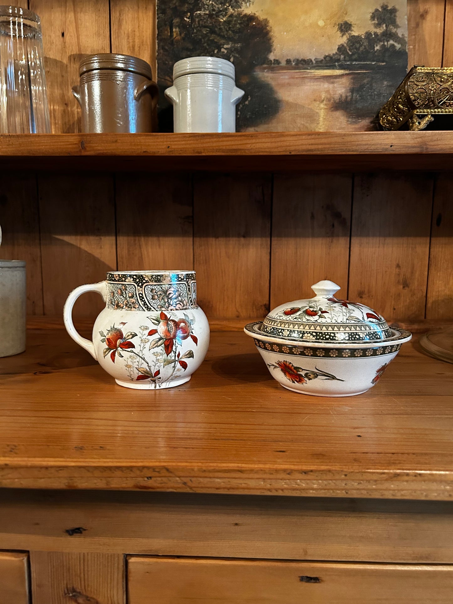Antique Doulton’s Carnations Dishes