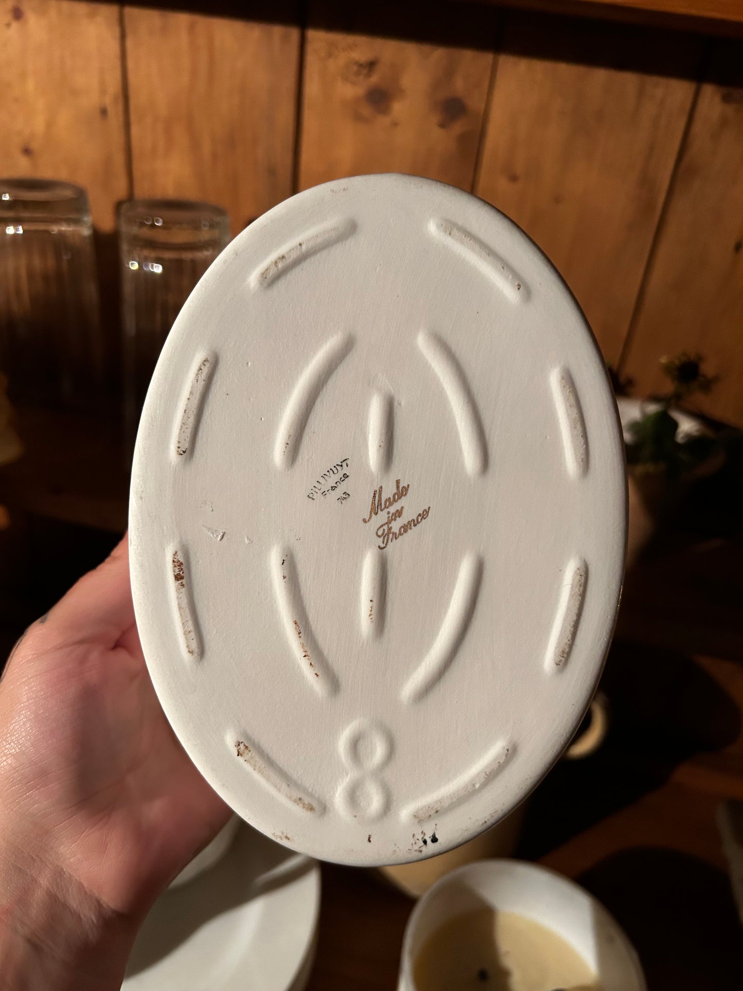 Vintage French Porcelain Hazelnut Dish