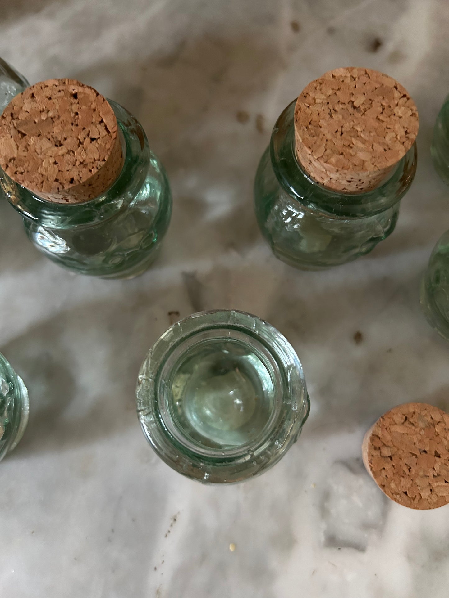 Green Glass Jars Made in Spain