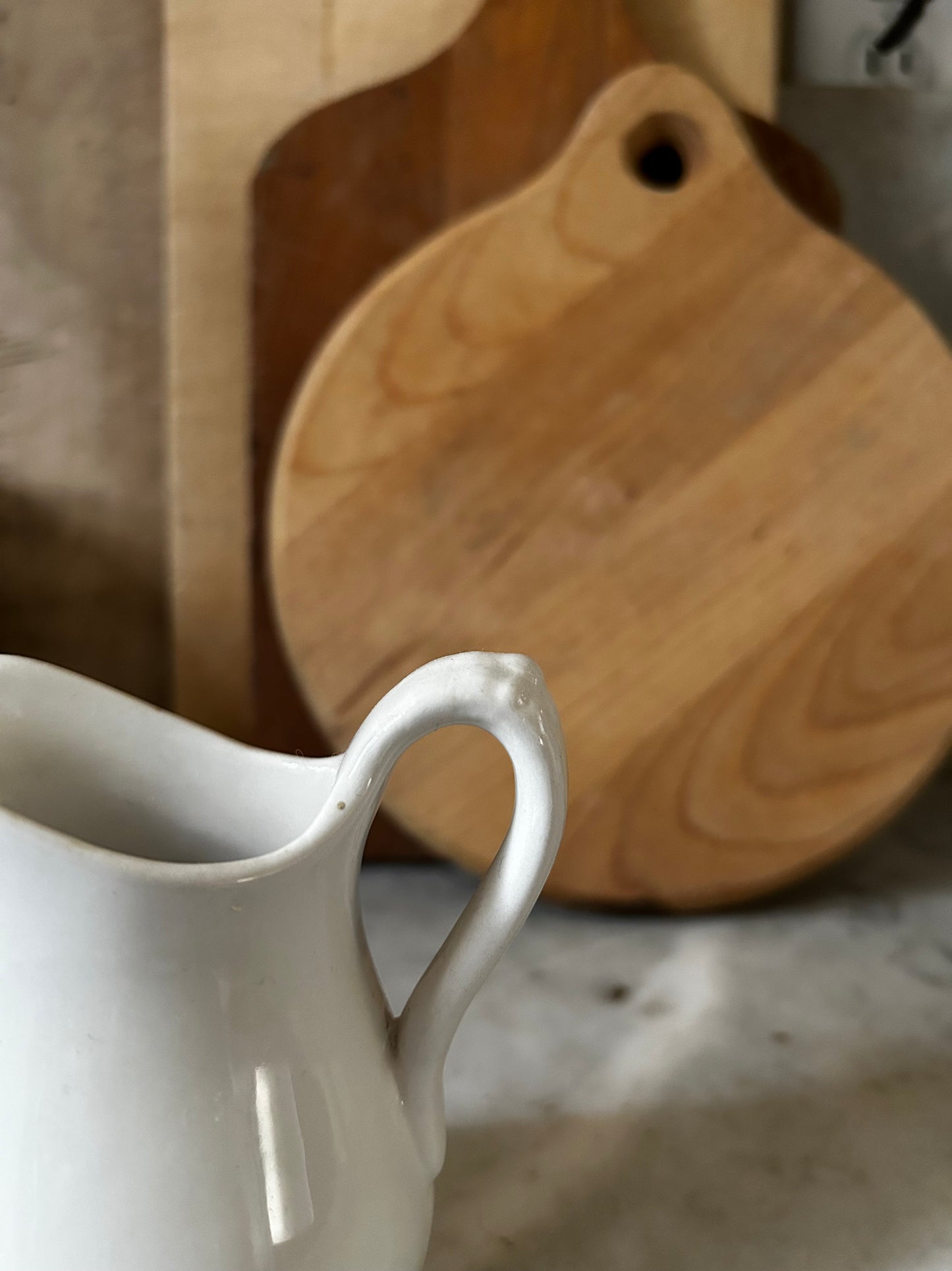 Miniature Ironstone White Pitcher
