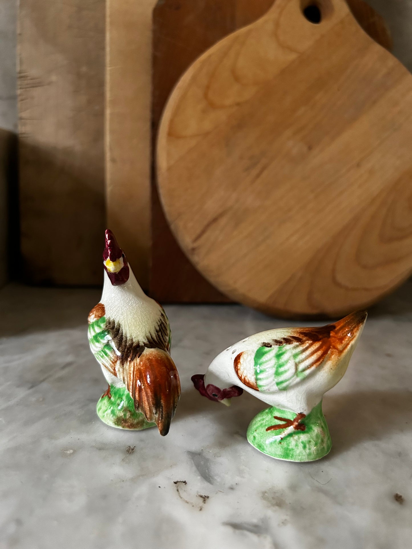 Vintage Chicken Salt & Pepper Shakers