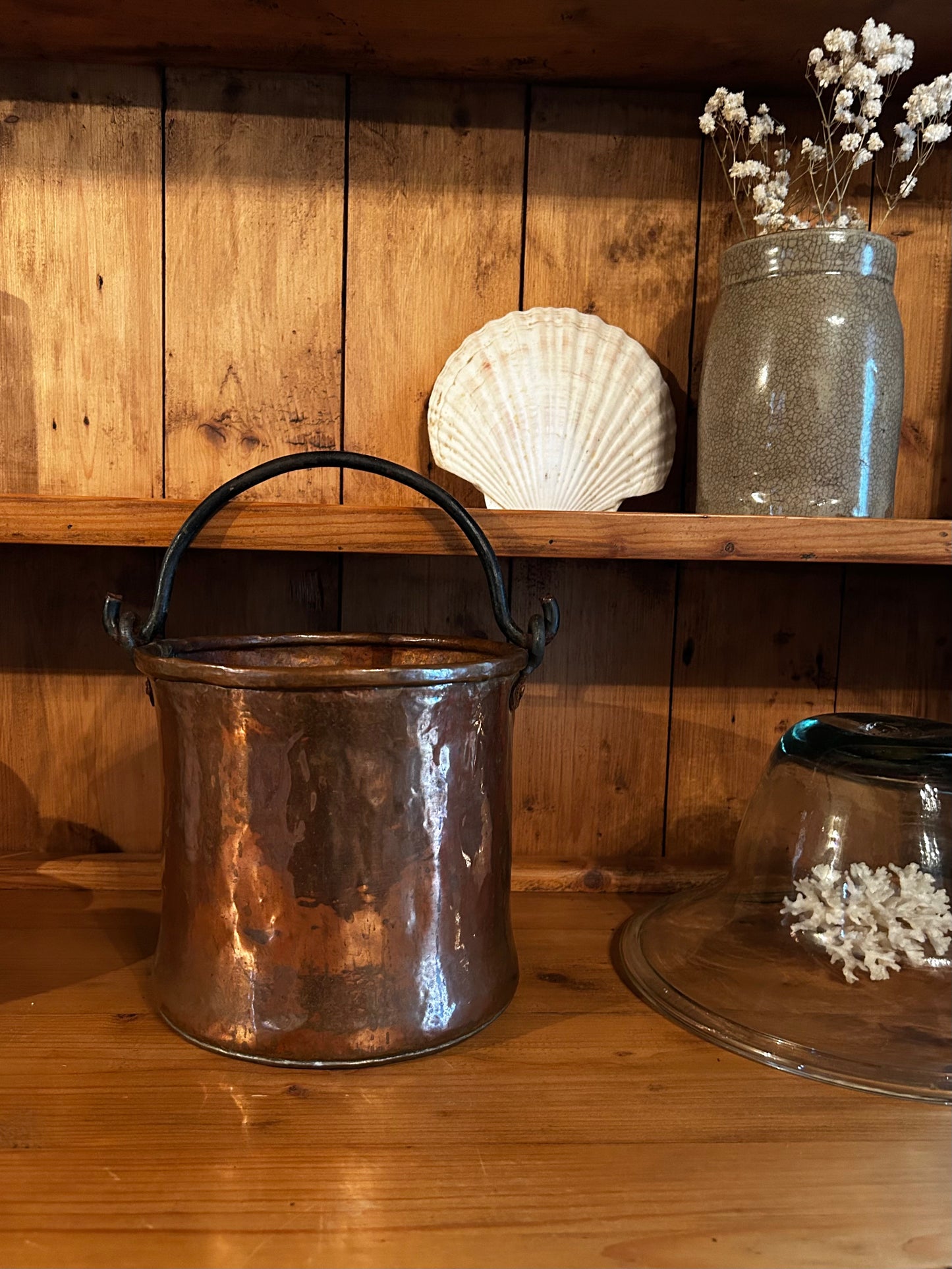 Antique French Copper Bucket