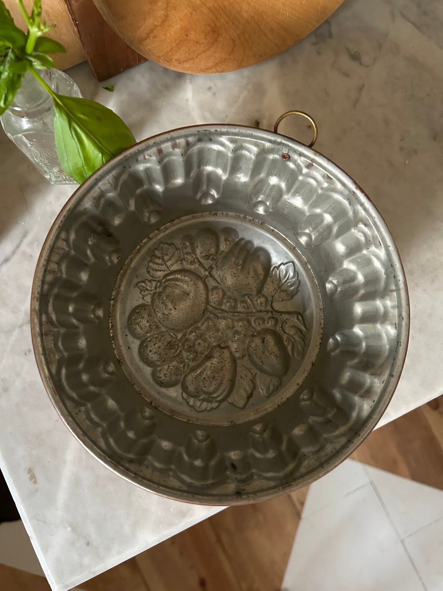 Antique Produce Embossed Copper Mold