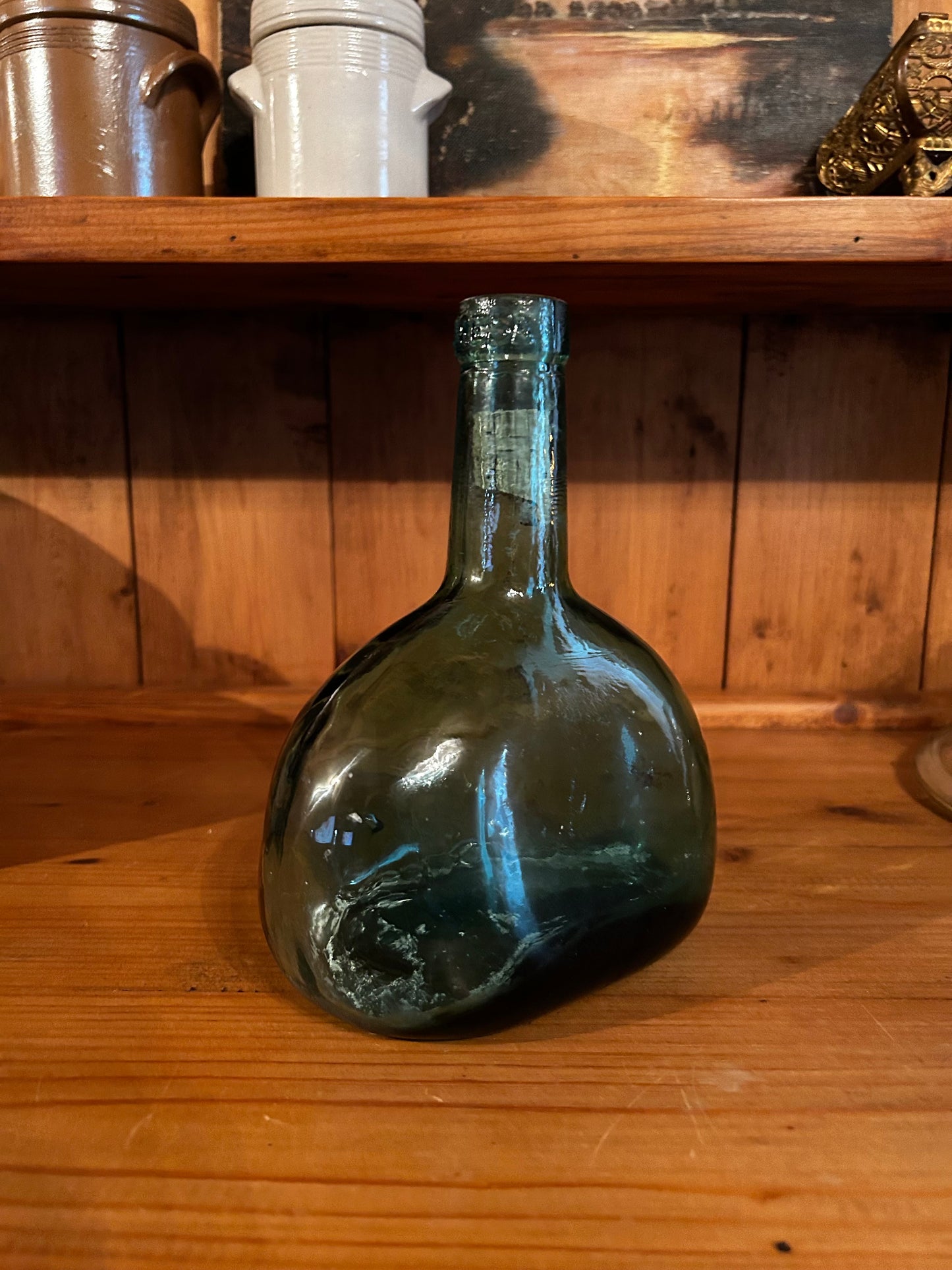 Vintage Aqua Green Viresa Bottle