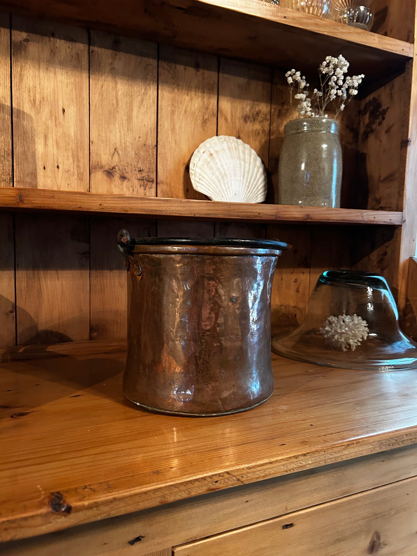 Antique French Copper Bucket