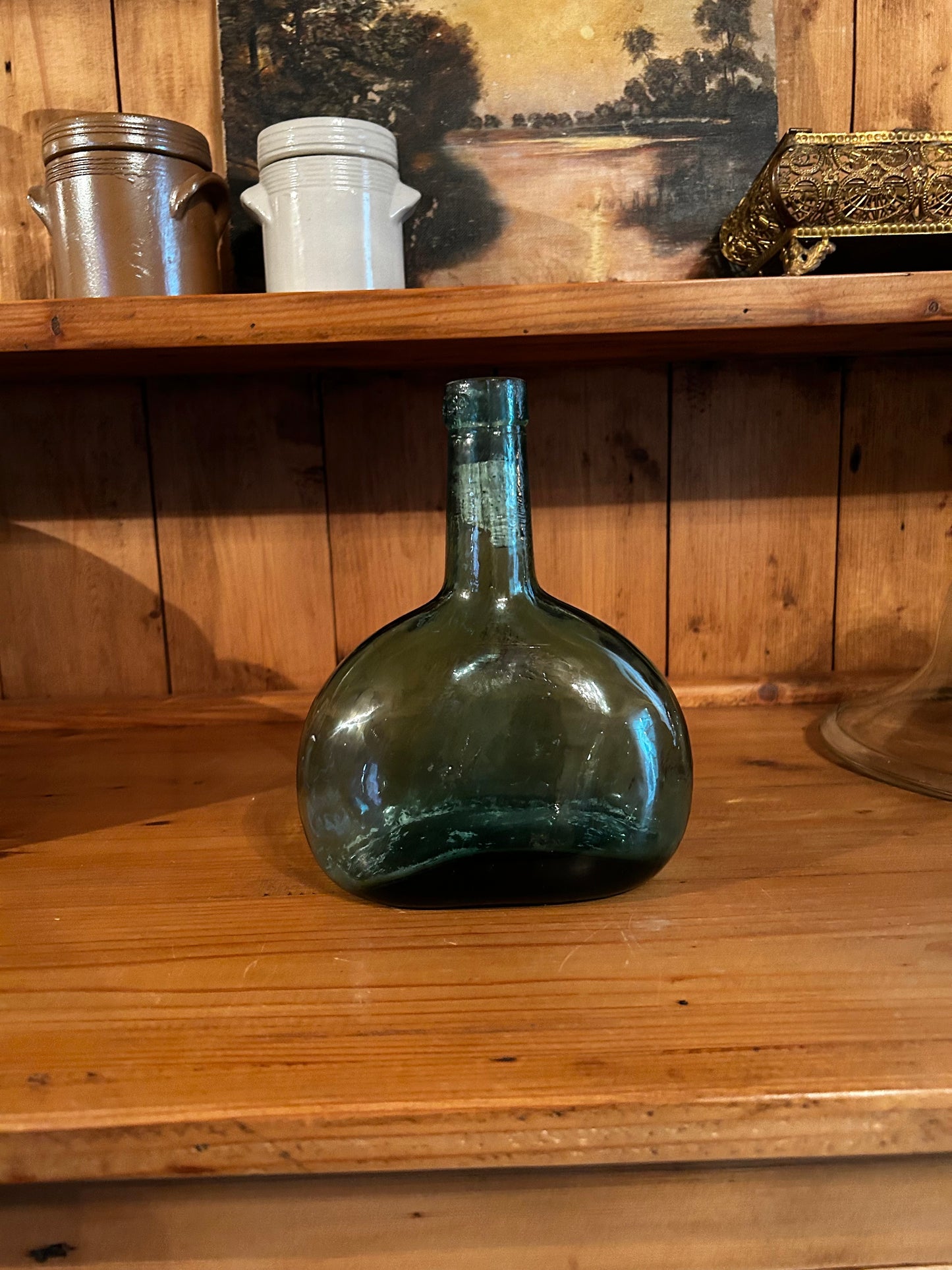 Vintage Aqua Green Viresa Bottle