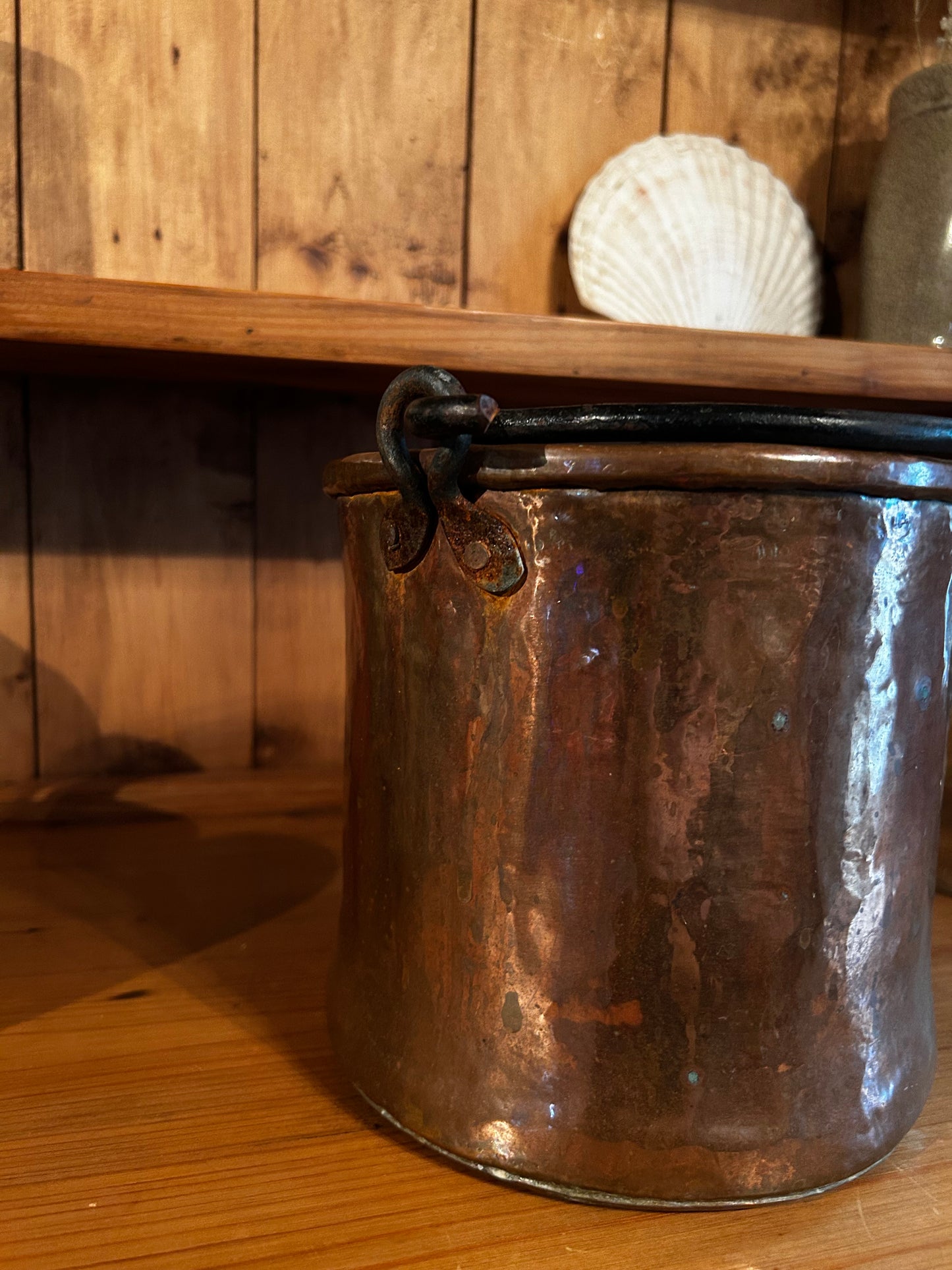 Antique French Copper Bucket