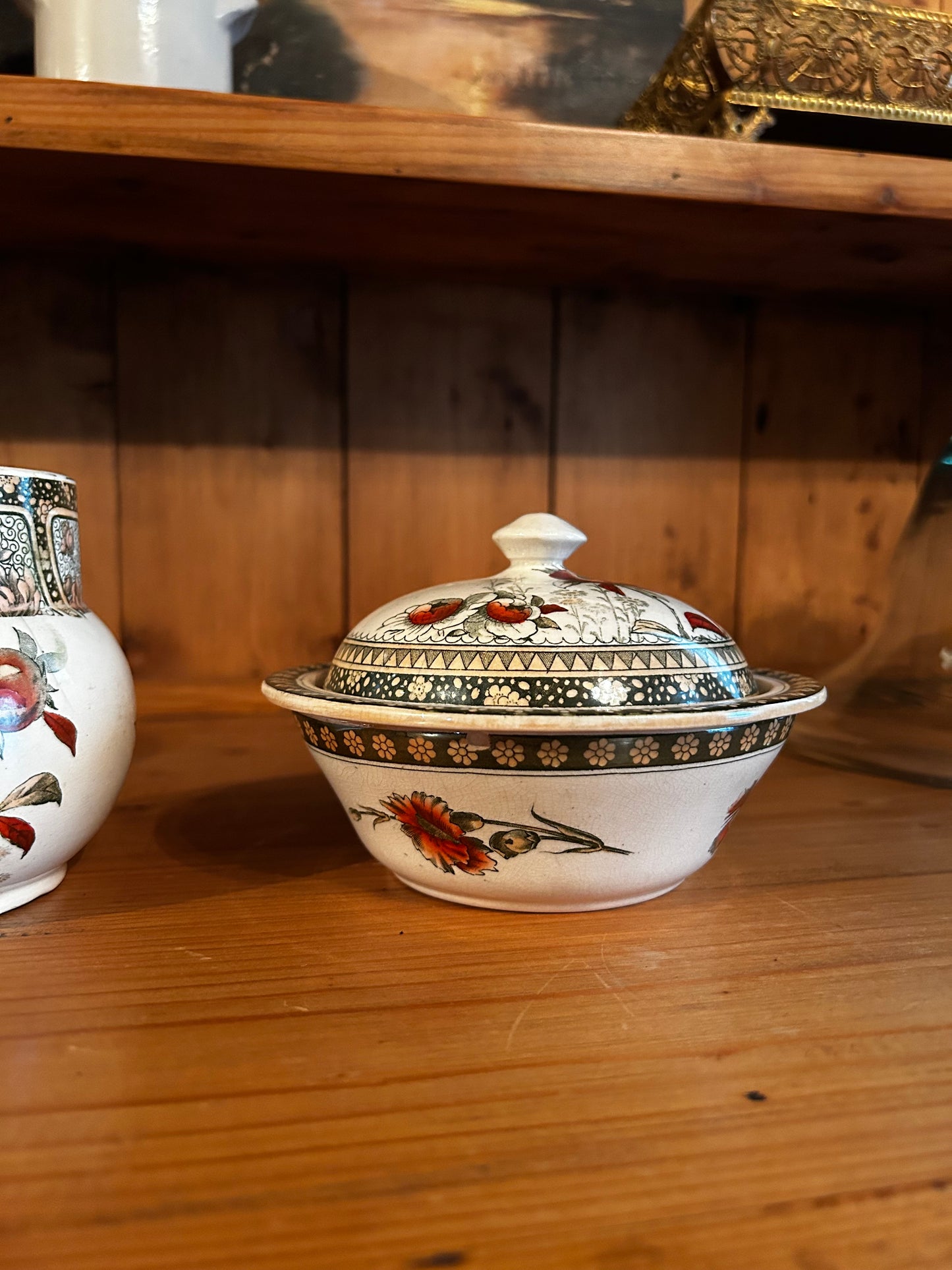 Antique Doulton’s Carnations Dishes