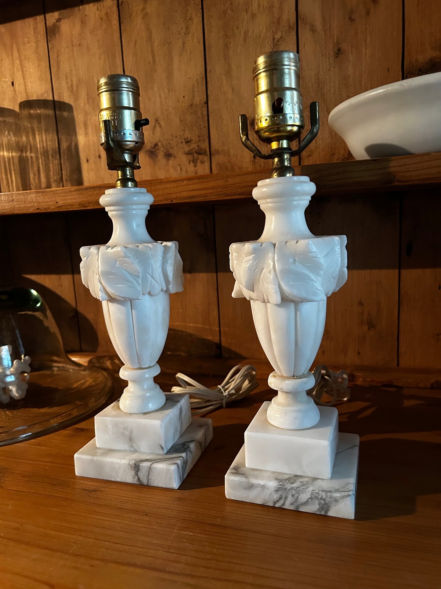 Vintage Alabaster Lamps