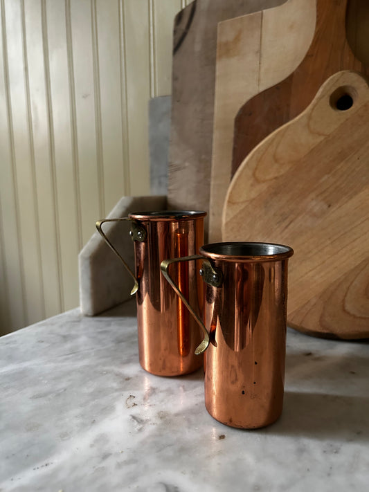 Vintage Copper Measuring Cups