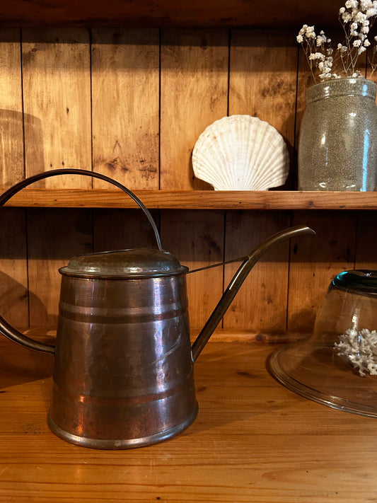 Vintage Hammered Copper Watering Can