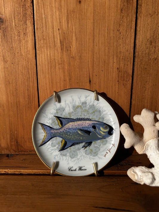 Vintage Porcelain Kaiser Germany Fish Coaster