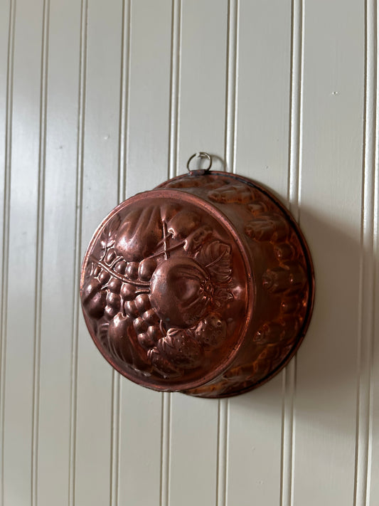 Antique Produce Embossed Copper Mold