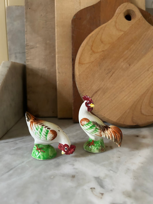 Vintage Chicken Salt & Pepper Shakers