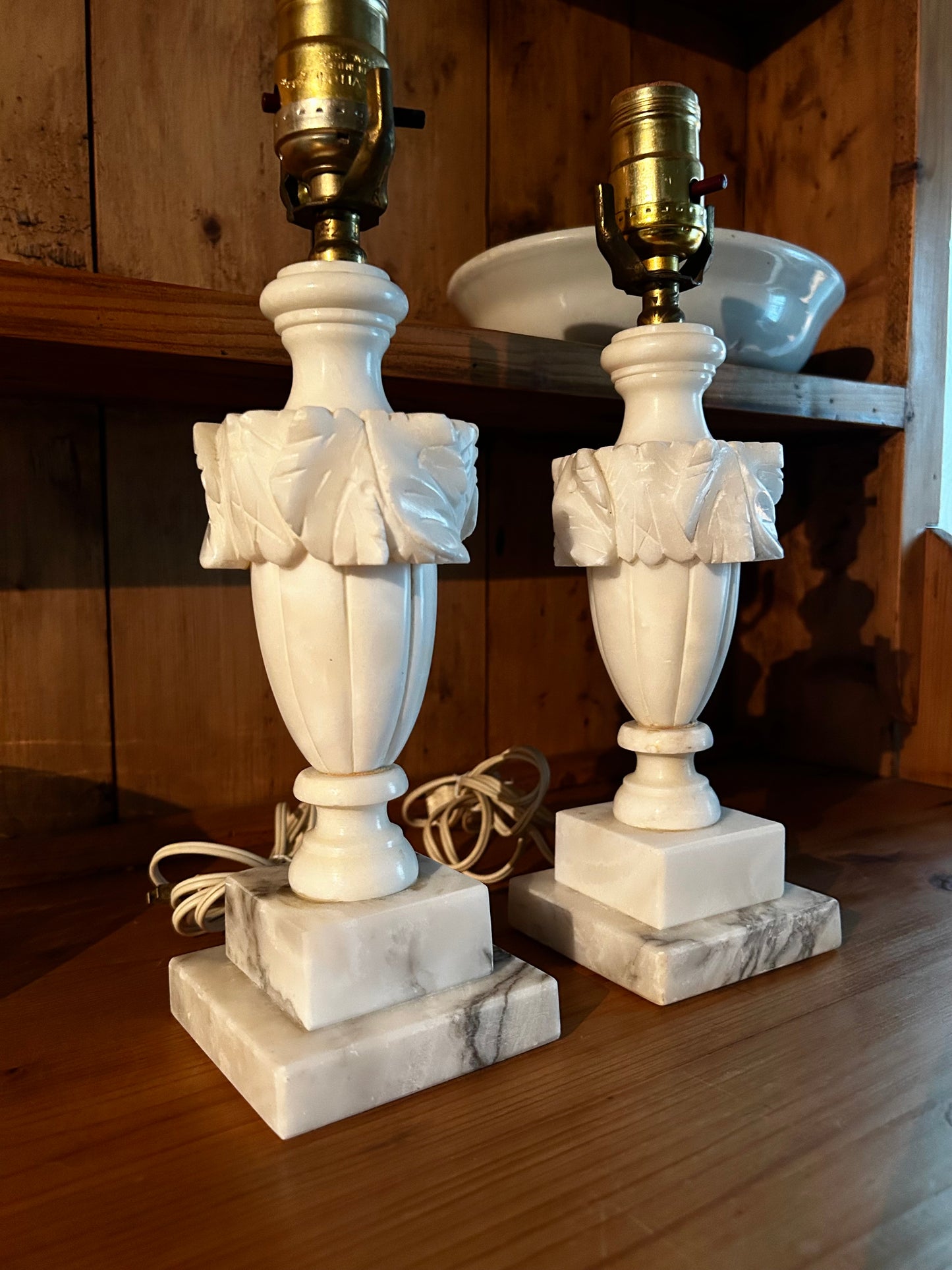 Vintage Alabaster Lamps