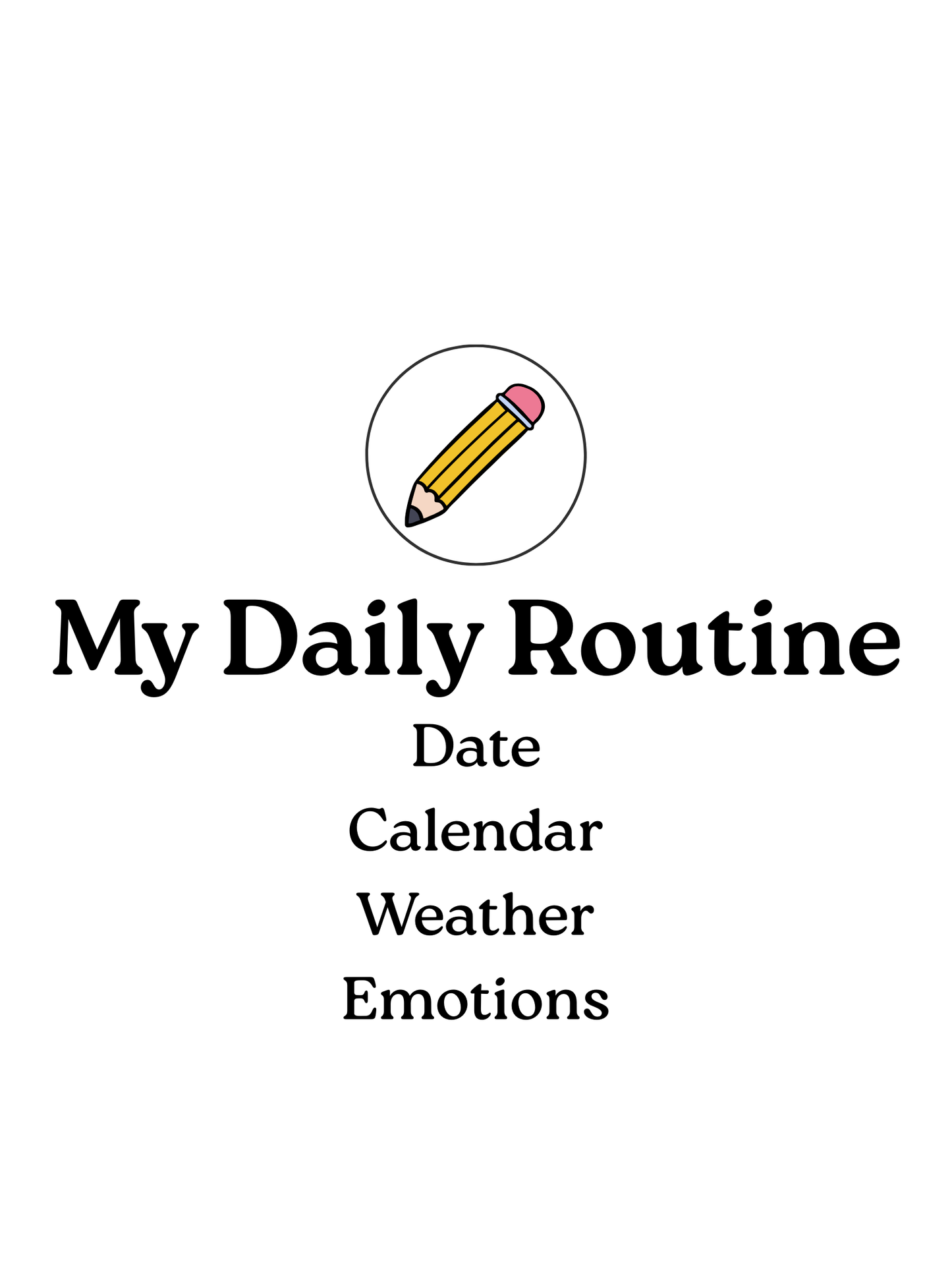 My Daily Routine - Digital Download Only