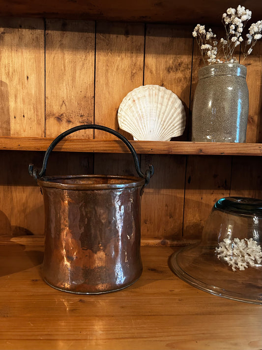 Antique French Copper Bucket